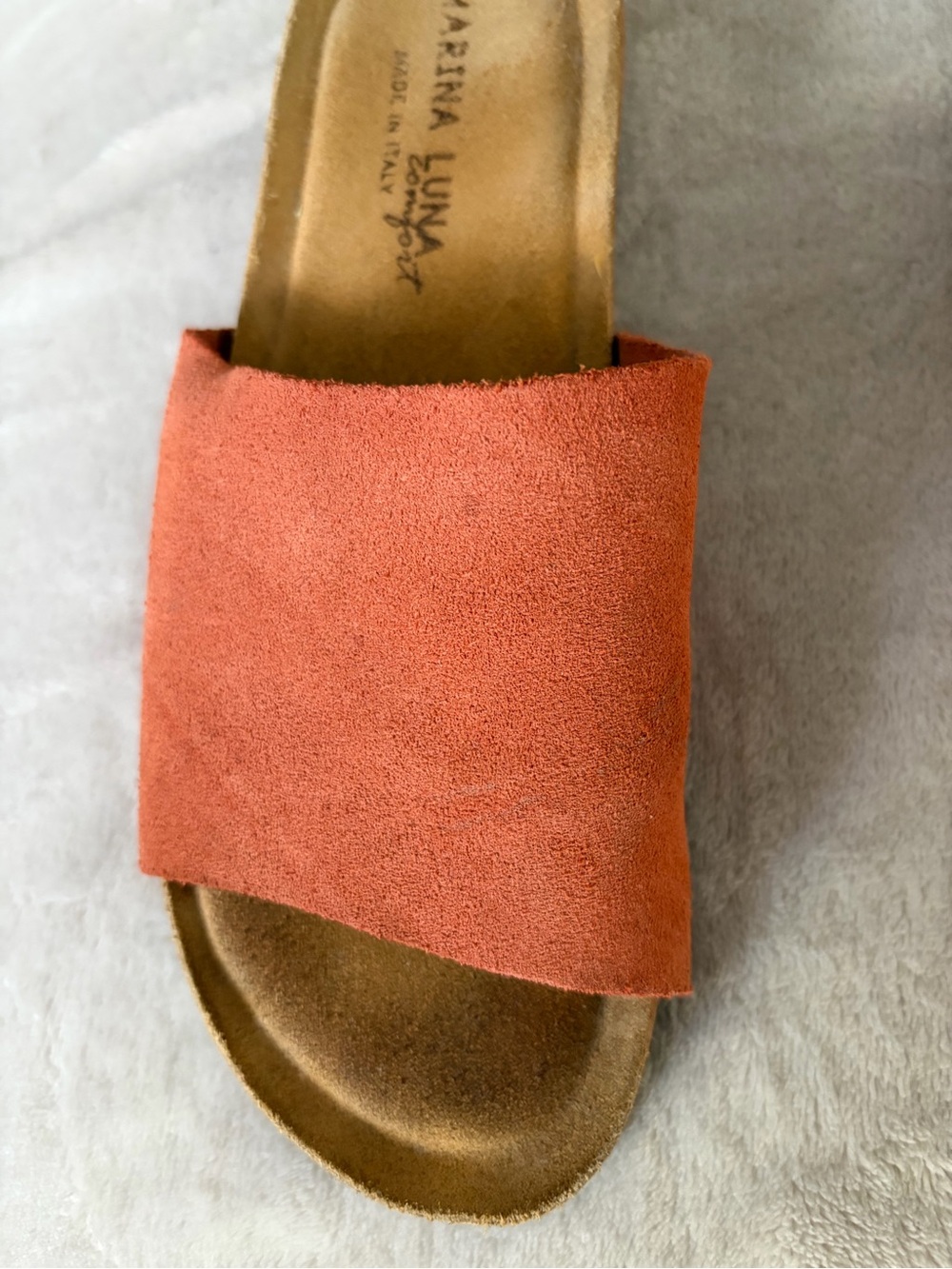 Marina Luna Coral Suede Slide Sandal